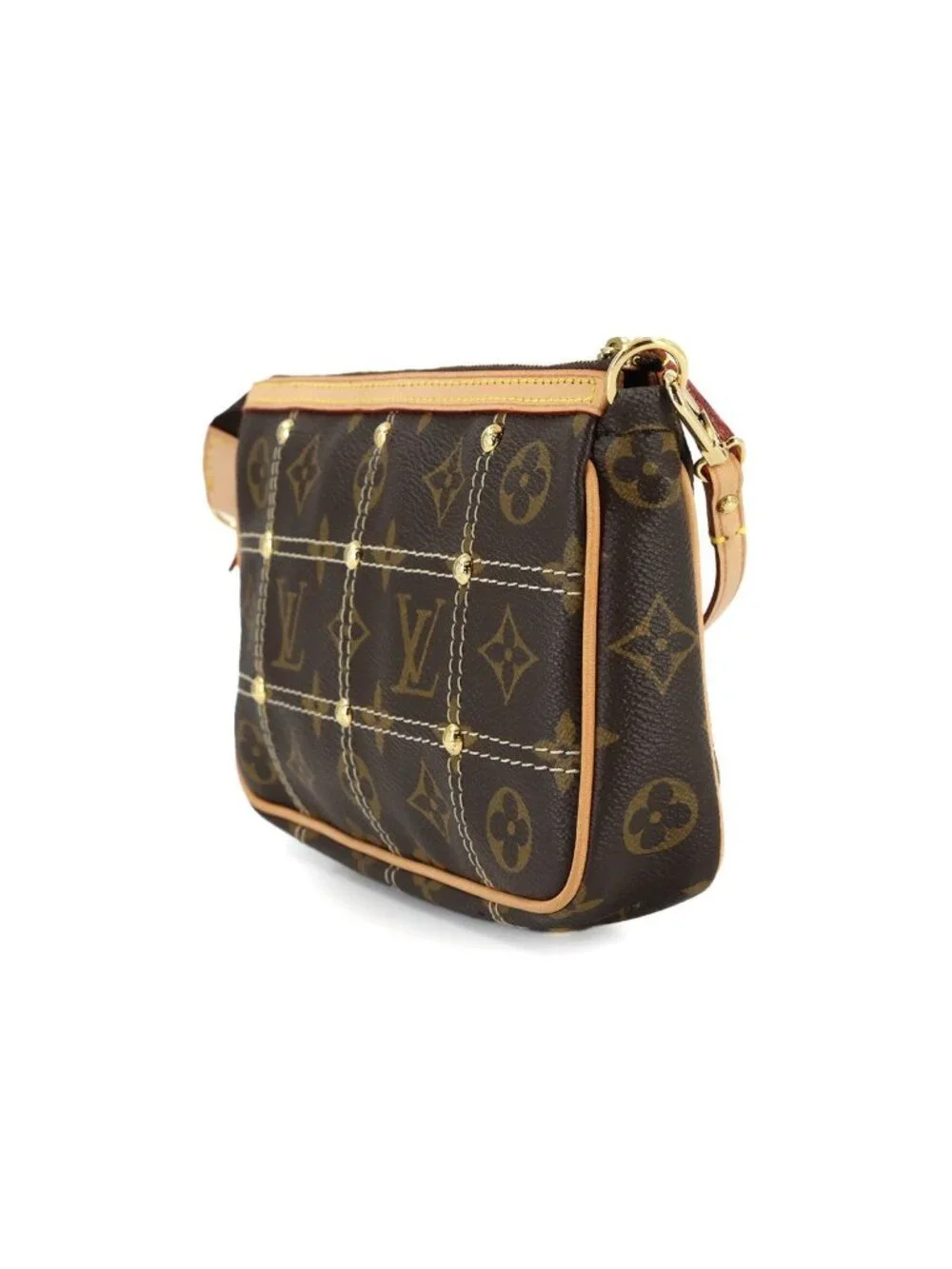 Louis Vuitton Monogram Rivet Pochette Soir Pouch